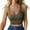 Green, variant on FhsagQ Bra Women Bras Stretchy Crop Top Women's Sexy V Neck Tank Top Sleeveless Summer Tops Slim Fit Sport Crop Tops Corset Top Basic Shirt Camisole Women's Bras Extra Small Booty Shorts White L