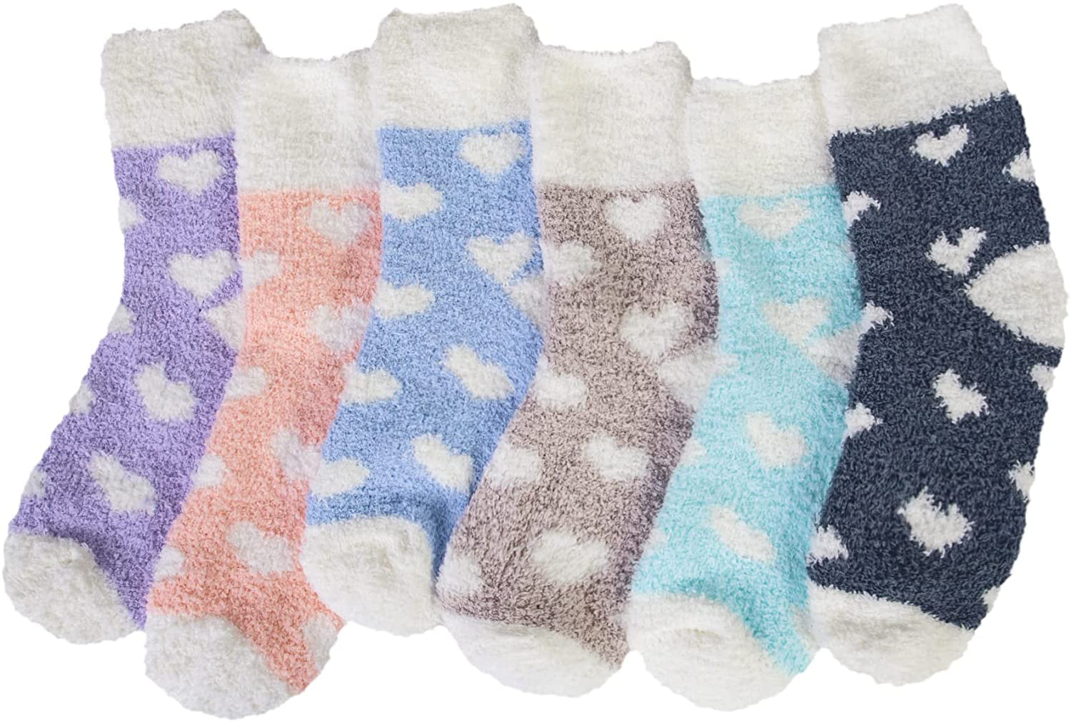 4 Pairs Ladies Soft Fluffy Lounge Cosy Bed Socks Winter Warm Christmas Gift Bags 
