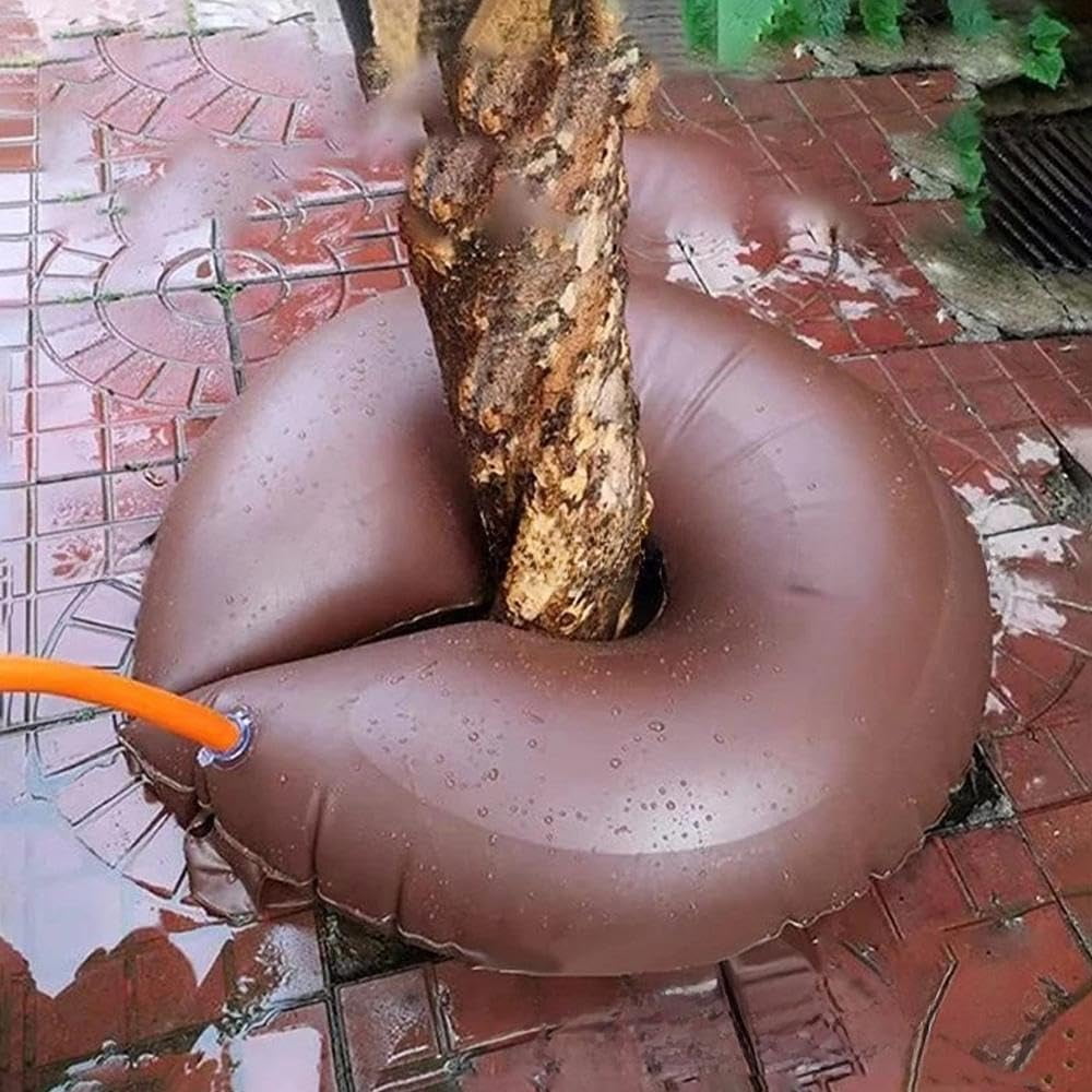Tree Watering Bag, 2025 New Slow Release Tree Watering Ring, PVC Drip Irrigation Water Pouch Round Watering Bags Automatic Drip System for Planting Gardening Trees and Shrubs
