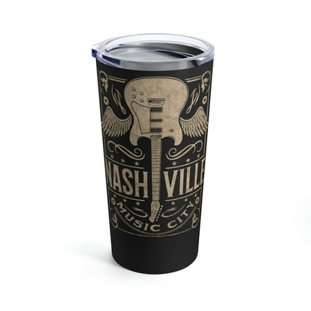 

Nashville Music 20oz Tumbler Insulated metal coffee mug drink travel mug