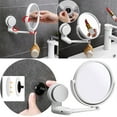 thumbnail image 2 of Folding Round Makeup Wall Mounted Rotating Double Magnifying Beauty Dressing Bathroom for Vanity, 2 of 8
