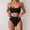 w93# Black290, variant on Women'S Swimsuit Solid Colro Spaghetti Strap Scoop Neck Push Up Underwear 2 Piece Cheeky Bikini Set High Waist Hipster Swimwear Fashionable Cozy Bathing Suits,Green,XL