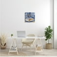 thumbnail image 2 of Fashion Book Pile Glam Designer Accessories Blue Gold Beauty & Fashion Gallery-Wrapped Canvas Print Wall Art, 17x17, 2 of 6
