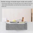 thumbnail image 2 of Hanging Storage Basket for Headboard, Bunk Bed, Dorm, Book, Phone, Magazine, Bed, Bedside Easy to Install (Dark Gray), 2 of 5