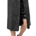 thumbnail image 3 of keepw Imperméable pour Hommes avec Capuche et Boutons-Pression Poncho de Pluie Veste de Pluie Imperméable pour Randonnée Randonnée Voyage Noir Noir TG, 3 of 8