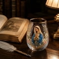 thumbnail image 4 of Limited Edition Mary Morning Prayer Glass Tea Cup, Christian Faith Stemless Glass Mug for Coffee & Tea, Inspirational Prayer Mug for Women, Bible Study Devotional Cup, Religious Christian Gift, 4 of 7