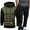 Z1-Army Green, variant on Dovford Men's Sweatsuits Set Fleece Hoodie and Jogger Two Piece Tracksuits Sweatpants with Sweatshirts Outfits