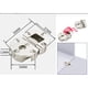 thumbnail image 3 of 2 Bisagras de Solapa de 90 Grados Bisagra con Recubrimiento de Níquel Para Muebles Puerta de Armario, 3 of 10