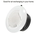 thumbnail image 4 of Uxcell 4 Inch Removable Screen Grille Cover Straight Louver Round Air Vent 2 Pack, 4 of 5
