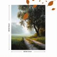 thumbnail image 3 of Qisvanset Lakeside Wildflower Path Canvas Print 12x16 Inch Entryway Decor, 3 of 8