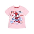 thumbnail image 2 of Marvel Spidey and His Amazing Friends Spider-Man T-Shirt and Leggings Outfit Set Tie Dye Toddler to Big Kid, 2 of 5