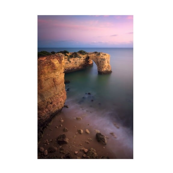 Canvas Wall Art - Sara Delgado Alados 'Praia Da Estaquinha' Wall Art for Living Room, Bedroom, or Office D?cor by Trademark Fine Art - 12 x 19 Inches