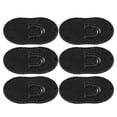 thumbnail image 4 of M Buder 6pcs Pocket Palm Combs Portable Lightweight Handheld Massager Hair Brush Comb Detangler for Men, Black (4.33 inches / 11 cm), 4 of 5