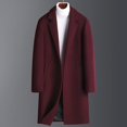 2022 Wool Coat Men‘s Midlength Korean Style Casual Middleaged and
