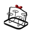 thumbnail image 4 of Taza de secado de taza de botella Soporte de tazas 4 Organizador de gancho de gancho resistente para limpiar la encimera de encimeras Tazas de tazas Negro Rojo, 4 of 8