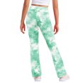 thumbnail image 6 of OGLCCG Girls' Flare Leggings Fashion Printed High Waisted Straight Leg Yoga Bootcut Pants Lightweight Full Length Bell Bottoms Athletic Leggings, 6 of 6