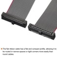 thumbnail image 4 of Unique Bargains IDC 24Pin Flat Ribbon Cable, 1.27mm Pitch FC to FC Connector 10cm Length Grey Jumper Wire Computer DVD, 2Pcs, 4 of 5