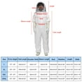 thumbnail image 2 of Uxcell Bee Suit for Men Women XL Beekeeping Suit with Glove and Veil Hood Coffee, 2 of 7