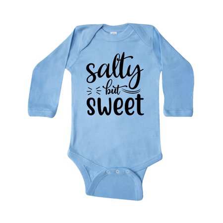 

Inktastic Salty but Sweet Gift Baby Boy or Baby Girl Long Sleeve Bodysuit