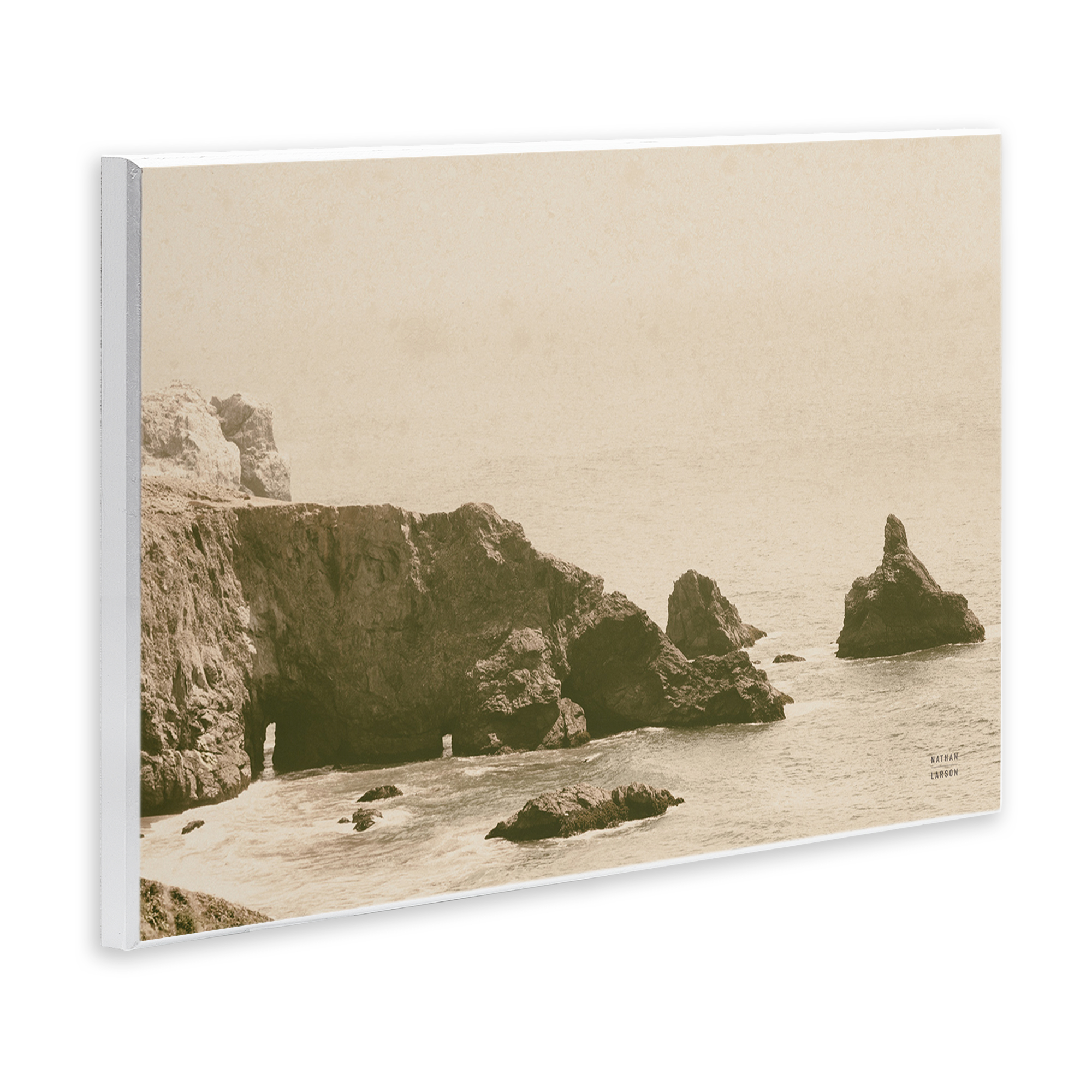 Stupell Industries Passing Through Cove Coastal Photography Unframed Art Print Wall Art, 19 x 13