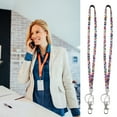 thumbnail image 5 of QUMONIN Colorful Rhinestone Lanyard 3pcs for Phone and Keychain, 5 of 8