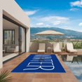 thumbnail image 2 of Winter Navy Blue Outdoor Rug 5x8 Ft, Non Slip Washable Area Rug, Christmas Xmas Modern Minimalist Words Art Patio Rugs Carpet Runner, Large Floor Mat for Indoor/Outdoor Deck Porch Camping, 2 of 8