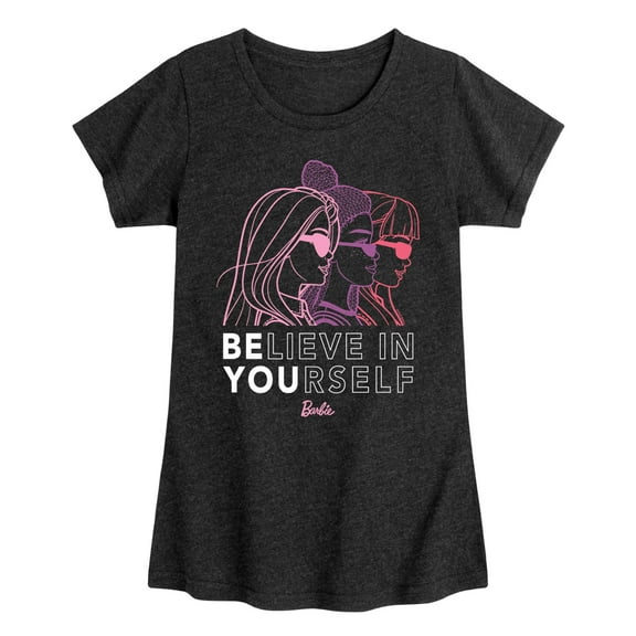 Barbie - Believe in Yourself - Cool - Toddler And Youth Girls Raglan Graphic T-Shirt