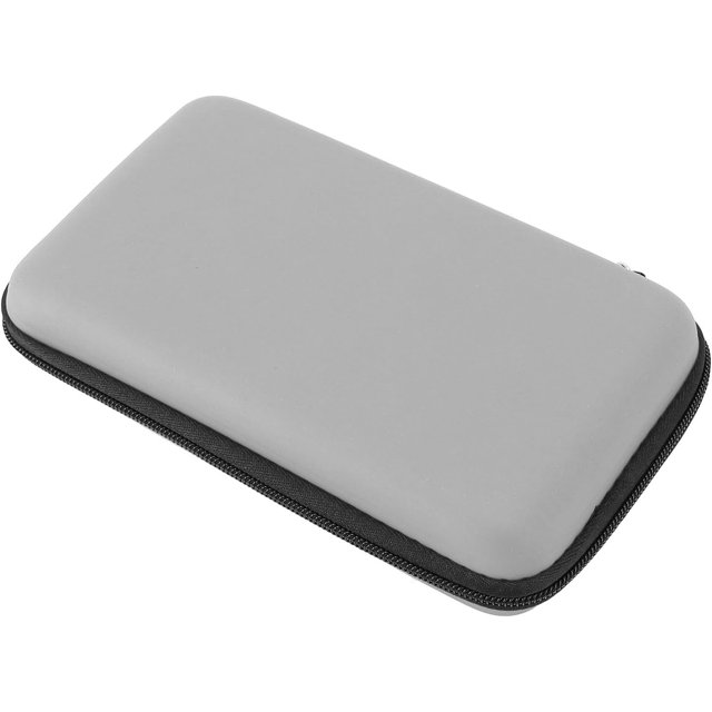 HUGFEGWE Étui de Transport pour Console de Jeu, Coque Rigide Portable de Voyage pour New 3DS TG, pour New 2DS TG, pour New 3DS TG, pour 3DS TG, pour 3DS LL avec 8 Emplacements de Jeu Poche Intérieure (Argent) CA919-109735