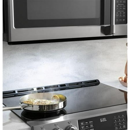 Café - 1.7 Cu. Ft. Convection Over-the-Range Microwave with Sensor Cooking - Stainless steel