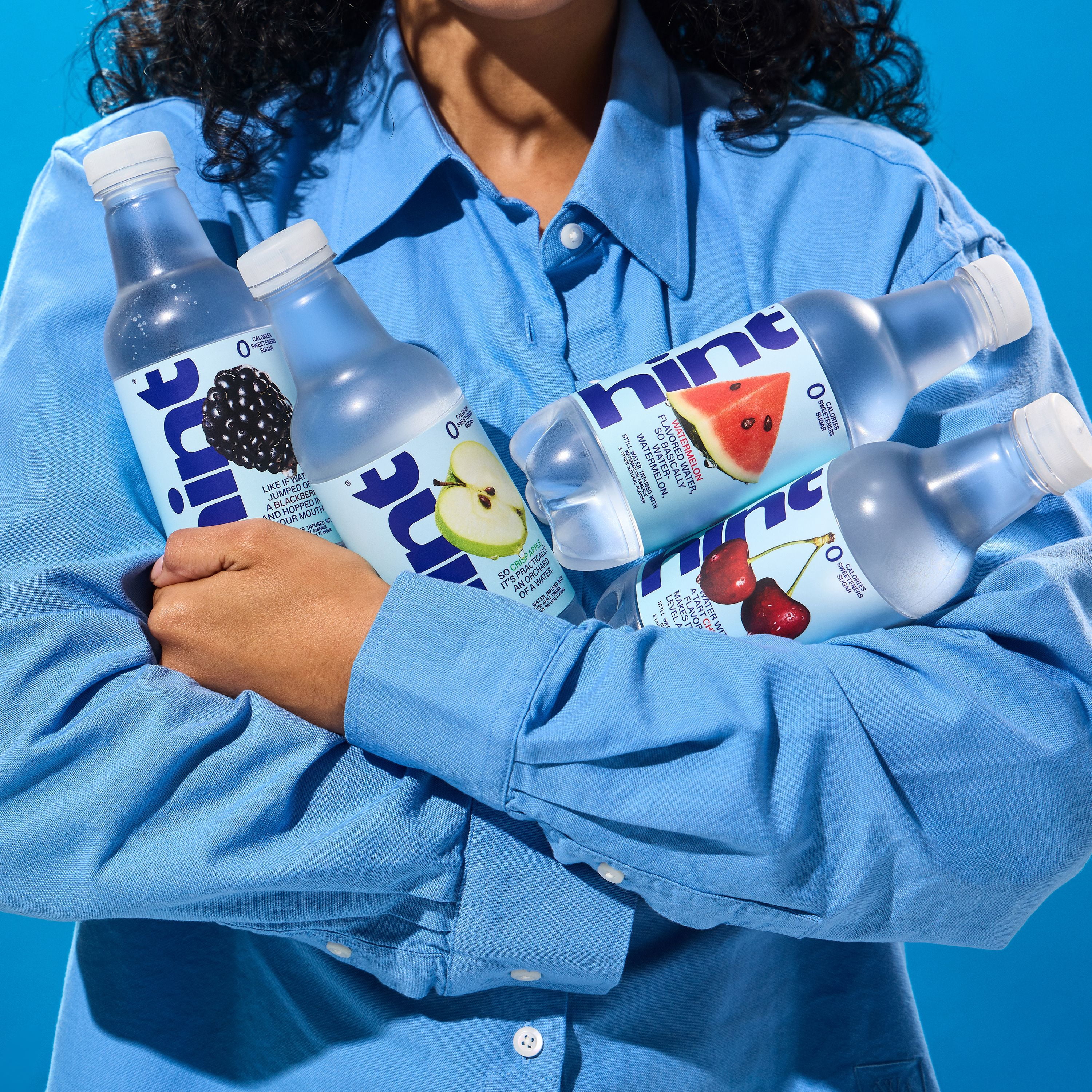 (2 pack) Hint Watermelon Flavored Water, 16 fl oz, 6 Pack Plastic Bottles