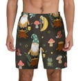 thumbnail image 2 of Goofa Gnome Insect Frog Printed Men's Swim Trunks Board Shorts Quick Dry Mens Swimming Trunks with Compression Liner,Breathable Fit Hawaii Beach Shorts-X-Large, 2 of 9