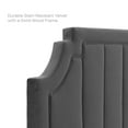 thumbnail image 6 of Modway Alyona Channel Tufted Performance Velvet Twin Headboard in Charcoal, 6 of 10