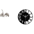thumbnail image 1 of Estatua de elefante,Estatuas de elefantes de cerámica,figuras de elefantes,decoración,Reloj de pared grande,Reloj de pared acrílico silencioso moderno,Reloj de pared grande para, 1 of 8