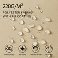 thumbnail image 4 of Yaheetech Double Folding Side Awning, Beige, 4 of 8