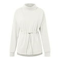 thumbnail image 4 of EDFBUYKRS Female Long Sleeve Sweatshirt Sweatshirt for Women Casual Long Sleeve Half Zip Pullover Lightweight Sweatshirts Tops Fall Fashion Outfits 2026 Size M, 4 of 5