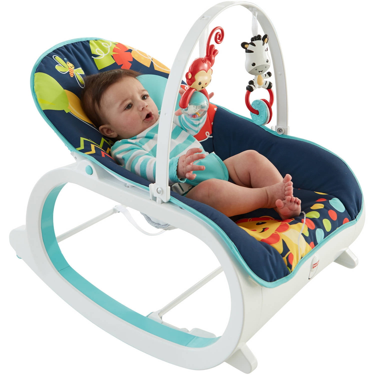 Fisher Price Infant-To-Toddler Rocker Baby Seat Bouncer Chair Play Toy