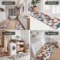 thumbnail image 5 of Colorful Butterfly Leaf Beige Pattern Kitchen Rugs Sets Of 3,Kitchen Runner Rugs Non Skid Washable,Decorative Kitchen Floor Mats for Kitchen,Sink,Laundry,17"x30"+ 17"x47" + 17"x59", 5 of 6