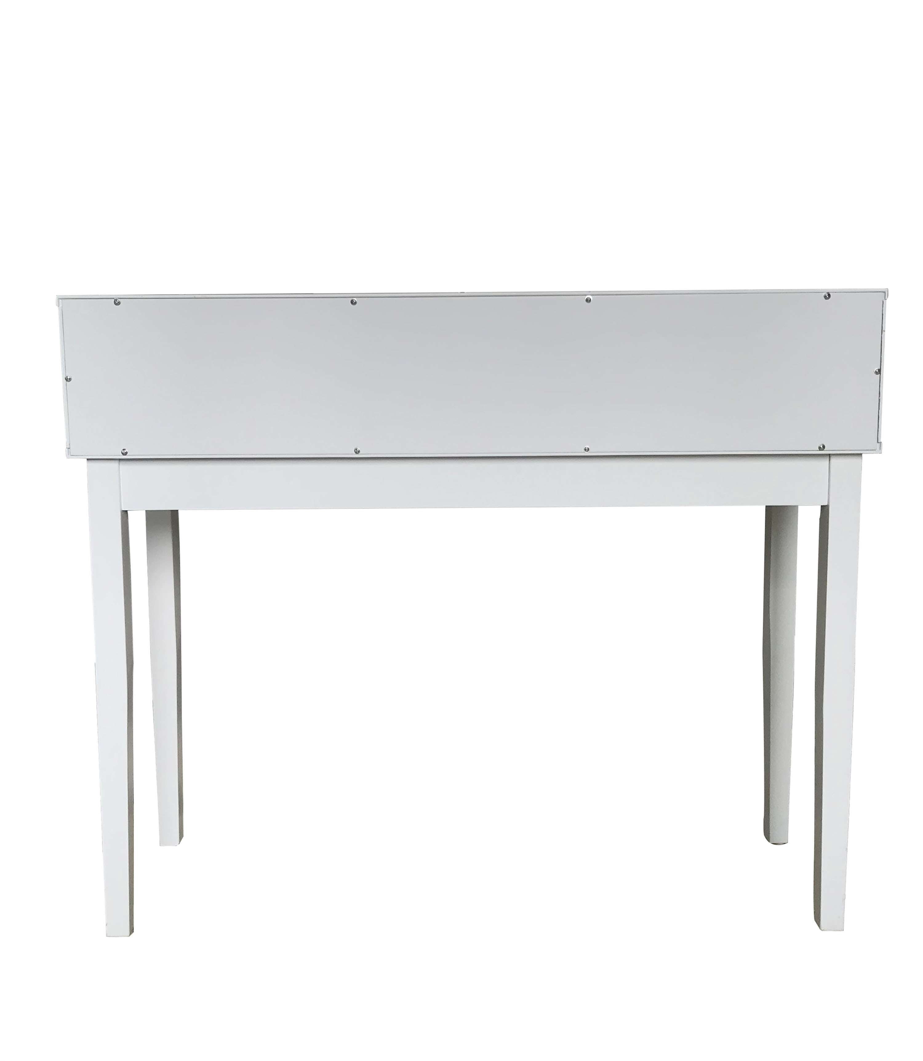 Kings Brand Furniture Modern Console Entryway Table with 2 Storage Drawers, White