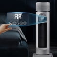 thumbnail image 2 of Mini Tower Fan, Breezamax Air Cooler Tower Fan, Portable Table Fan Bladeless Fan with LED Display and Brush, 6-Speed Quiet Desktop Fans, USB Powered, 2 of 5