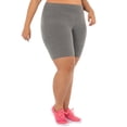 thumbnail image 5 of Athletic Works Women's Plus Size Core Active Dri-Works Bike Shorts, 5 of 6
