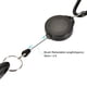 thumbnail image 3 of Cepillo de golf Unique Bargains Doble Cara Retráctil Negro con Extensión y clip, 3 of 6
