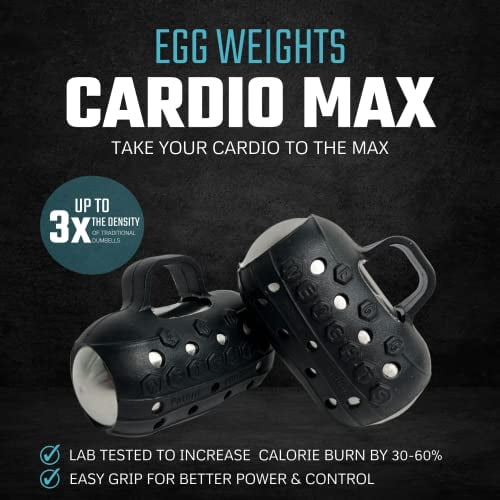 Cardio Max 3.0 lbs. ﻿(with Bag, Black) Ultra-Dense Stainless Steel Hand Weights with Anti-Slip Silicone Finger Loop Set of 2 for Workout, Fitness, Training for Men & Women +Free E-Book Workout Guide