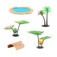 thumbnail image 4 of Decoraciones para peceras, accesorios para estanques, modelo de figuras de acción, decoración de acuario artificial, para sala de estar, hogar, hotel, Estilo A Macarena Estanque de simulación, 4 of 8