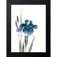 thumbnail image 2 of Paschke, Chris 14x18 Black Modern Framed Museum Art Print Titled - Japanese Iris III Crop Indigo, 2 of 5