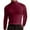 344#Wine Red, variant on Men's Fashion Mock Turtleneck T-Shirts Long Sleeve Pullover Sweater Basic Designed Undershirt Slim Fit Top