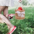 thumbnail image 1 of FONDOTIN Fruit Picking Basket Handheld Woven Basket For Road Trips 1Pcs, 1 of 8