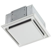 Broan-Nutone 682 Duct-Free Ventilation Fan, White Square Ceiling or Wall Exhaust Fan with Plastic Grille