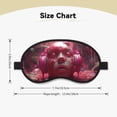 thumbnail image 4 of Salouo Surreal Pink Headphones Pattern Eye Masks, 1-Pack Sleep Mask Eye Cover Washable Sleeping Eyeshade Block Sleep Shade Cover Light Reduces Traveling Gifts, 4 of 7