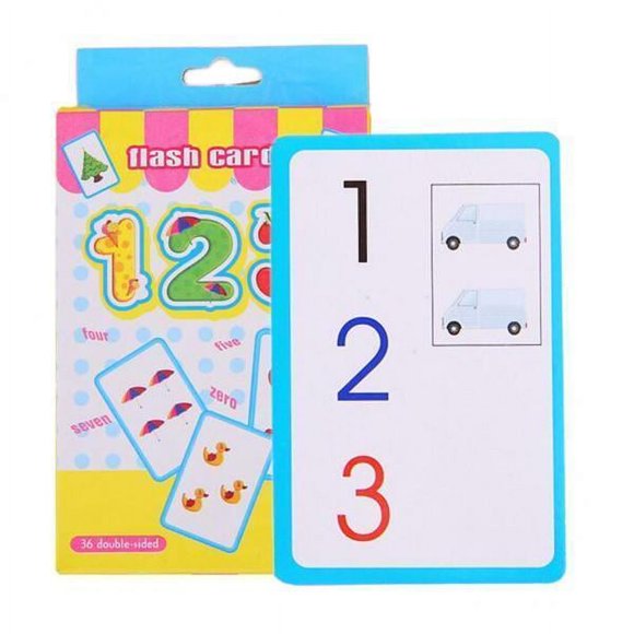 GUOOL 6x Flash Cards Counting Number for Kindergarten Toddlers Preschool Kids 6 Pcs