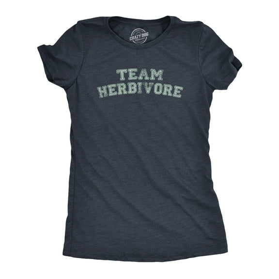 Womens Team Herbivore T Shirt Funny Vegetarian Vegan Lifestyle Tee for Ladies Womens Graphic Tees